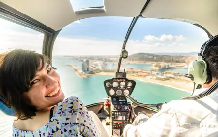 Barcelona's Panoramic Helicopter Flight with Video Included