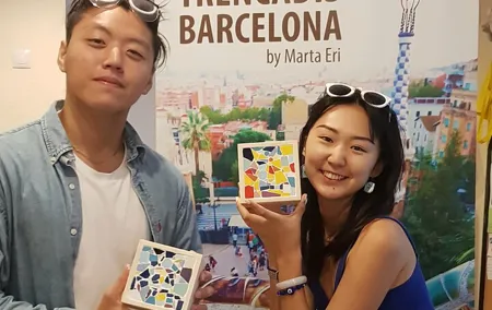 Mosaic Workshop next to Park Güell: 1 day with Gaudí