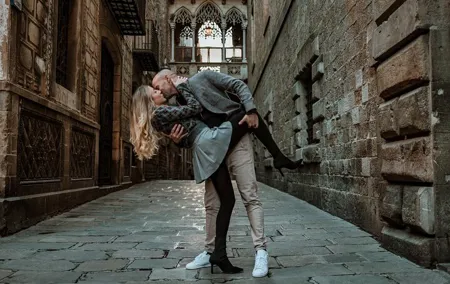 Barcelona Gothic Quarter cinematic photoshoot