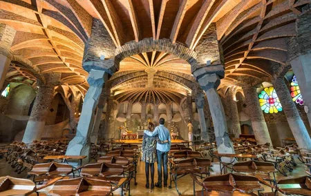 Colonia Guell & Gaudi's Crypt Admission Ticket with Audioguide