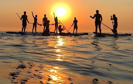 Sunset Sunrise or Full Moon Paddle Surf Experience