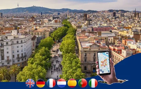 Barcelona Las Ramblas: City Walk with Audio Guide on your Phone