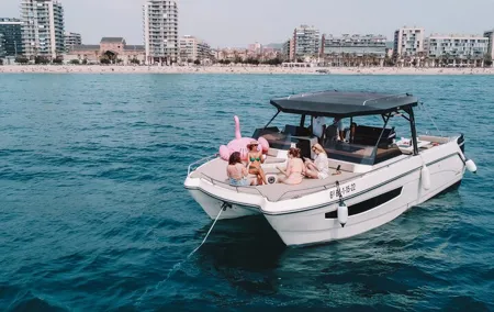 Luxury catamaran sailing experience in Barcelona
