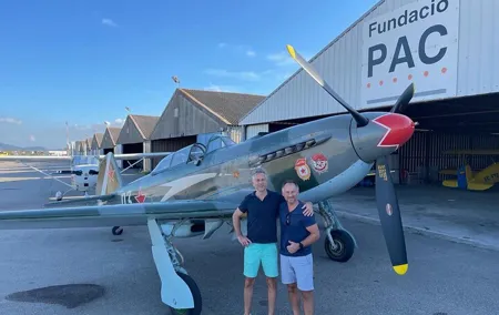 Private Ultimate Warbird Flight near Barcelona