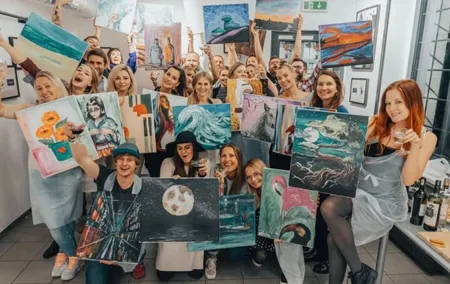 Painting and Wine in Warsaw
