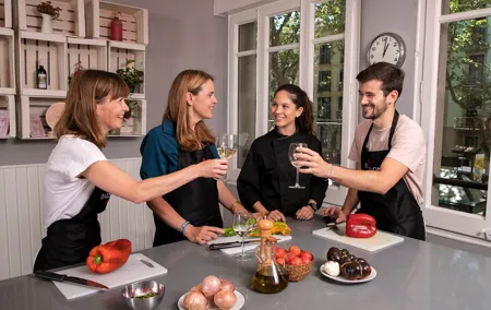 Premium Tapas and Paella Cooking Class in Barcelona