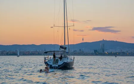 Private Naval Sailboat Tour in Barcelona up to 11 people