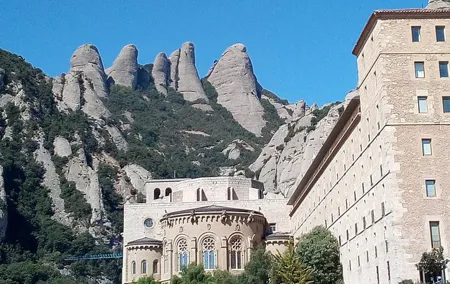 Hiking In Montserrat,near Barcelona