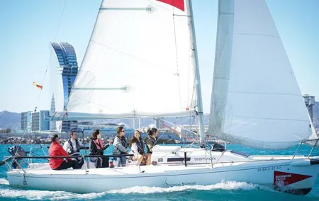 2 hour Sailing Experience on J80 Racing Yacht in Barcelona