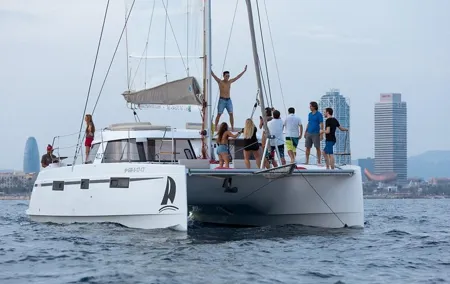 Catamaran Experience 17-20 passengers from Port Olimpic Barcelona