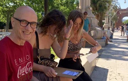 Create your Own Postcard with Barcelona View