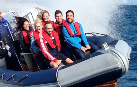 Private One Hour Powerboat trip with lots of high speed fun