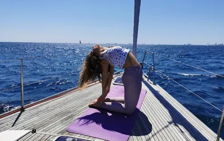 Yoga Session and Sailing Adventure in Barcelona