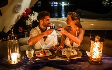 Private Romantic Dinner on Catamaran 1 night for 2 people