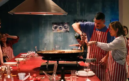 Authentic Paella Cooking Experience with Wine in Barcelona