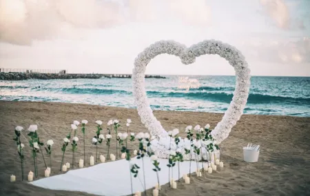 Luxury White Heart Proposal Experience