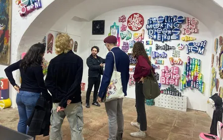 Private Art Galleries Tour with Wine in Barcelona's Art District