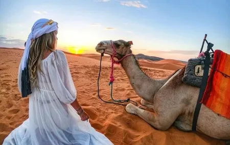 Morning Desert Safari with Quad Bike, Camel Ride & Sandboarding