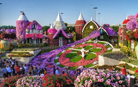 Dubai Miracle Garden Admission Ticket with Hotel Transfer