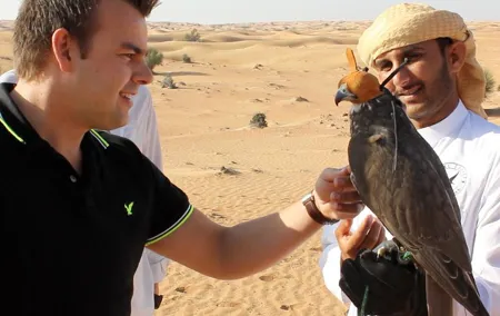 Falcon 1—Private Dubai Falconry Safari