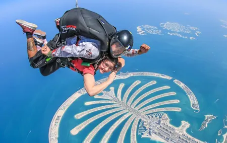Dubai Skydive Tandem Over The Palm including Transfers