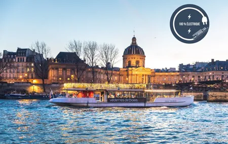 Seine River Evening Cruise with Music and Drink Options