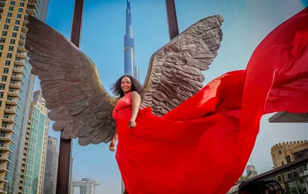 Burj Khalifa Flying Dress Instagram Videography Shoot