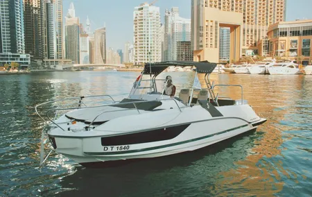 Dubai Yacht Sea escape Cruise, Swim, Tan & Sightsee!