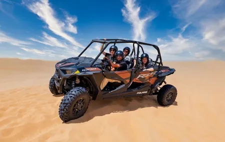Dune Buggy Ride with Camel Rides, Sand Boarding with Free Pickup from Dubai
