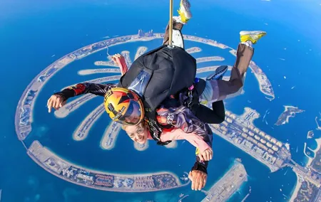 Private Skydive at the Palm Dubai Experience with Transfer Option
