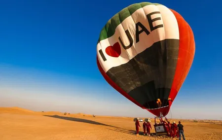 Hot Air Balloon Ride With Gourmet Breakfast & Falcon Show