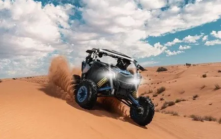 Desert Tour by ATV OR Buggy Self-drive, BBQ Dinner and Camel Ride