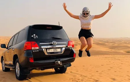 Dubai desert safari with 4x4 Dune Bashing,Camel Ride sand board
