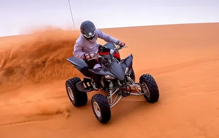 Thrilling Dubai Desert Safari with Quad Bike and Sandboarding