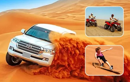 4 Hour Morning Desert Safari with Camel Ride & Sand Boarding