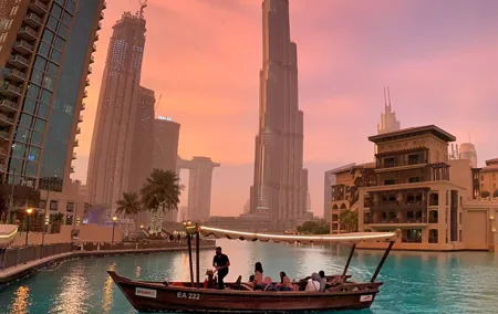 Lake Ride or Walk Bridge at Dubai Fountain Show