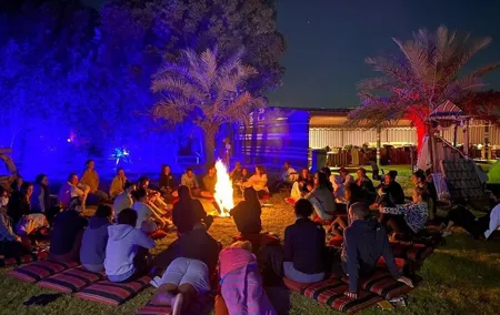 Dubai Desert Safari Dune Bashing Camel Ride Sandboarding and BBQ
