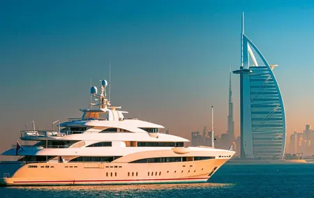Dubai Xclusive Superyacht Sundowner with Dining & City views