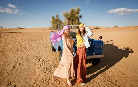 Premium Desert Safari Dubai Camel Riding with BBQ Buffet Dinner