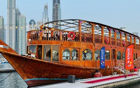 Dubai Dhow Dinner Cruise Marina with pickup drop option