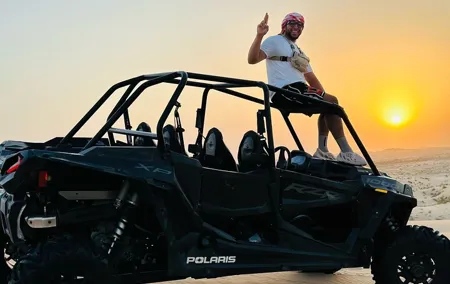 Private Self Drive ATV Buggy Tour Dubai Free Arabic Scarves
