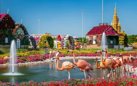 Dubai Miracle Garden&Global Village-Private Transfer-Entry Ticket