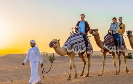 Evening Desert Safari Dubai with Camel Riding & BBQ Buffet Dinner