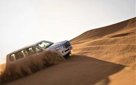 Dubai Red Dunes with Sandboarding, Camel Ride, Falcon & VIP Camp