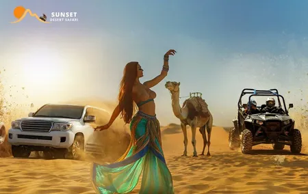 Dubai Desert Safari with BBQ & 5 Live Shows By Sunset Adventure