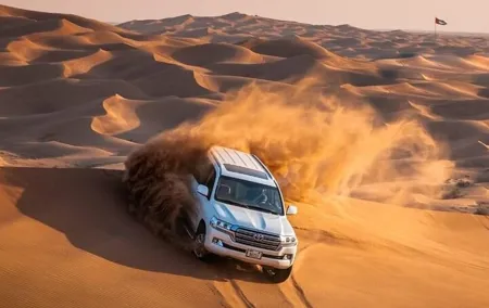 Private Desert Excursion with camel ride Sandboard & BBQ Dinner