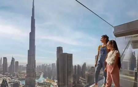 Dubai Sky Views Entry with Glass Slide Access