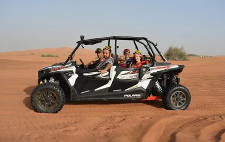 Dubai Morning 4 Seater Buggy Tour Sand Boarding & Camel ride