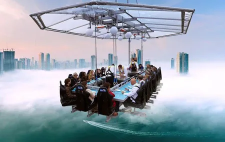 Dubai: Dinner in the Sky Fine Dining & Optional Transfers