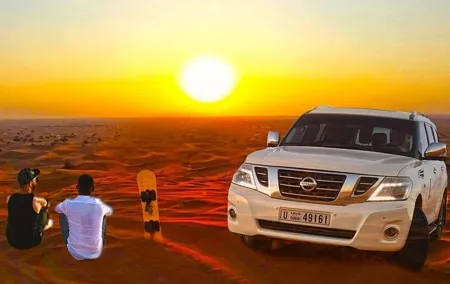 Red Dune Desert Safari & Quad Bike, BBQ Dinner. Camel Ride, Sandboarding